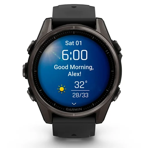 Смарт часы Garmin Fenix 8 010-02904-21 47mm Black  - фото 3