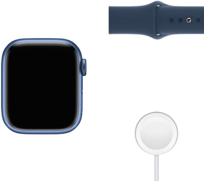 Смарт часы Apple Watch Series 7 41mm MKN13 Blue Aluminum Case  - фото 4