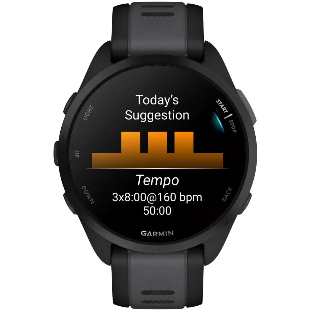 Смарт-часы Garmin Forerunner 165 Music Black Slate Gray 010-02863-20 43мм черно-серый  - фото 9