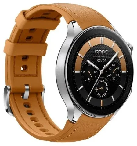 Смарт-часы Oppo Watch X OWWE231 47мм Silver Brown  - фото 4