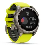 Смарт часы Garmin Fenix 8 010-02906-21 47mm Sapphire Titanium with Amp Yellow Silicone Band  - фото 9