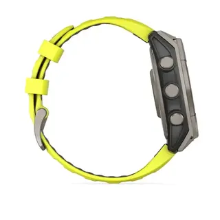 Смарт часы Garmin Fenix 8 010-02906-21 47mm Sapphire Titanium with Amp Yellow Silicone Band  - фото 4