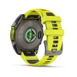 Смарт часы Garmin Fenix 8 010-02906-21 47mm Sapphire Titanium with Amp Yellow Silicone Band  - фото 2