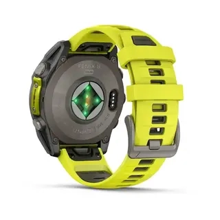 Смарт часы Garmin Fenix 8 010-02906-21 47mm Sapphire Titanium with Amp Yellow Silicone Band  - фото 2