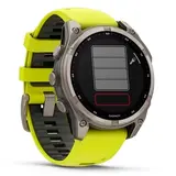Смарт часы Garmin Fenix 8 010-02906-21 47mm Sapphire Titanium with Amp Yellow Silicone Band  - фото 3