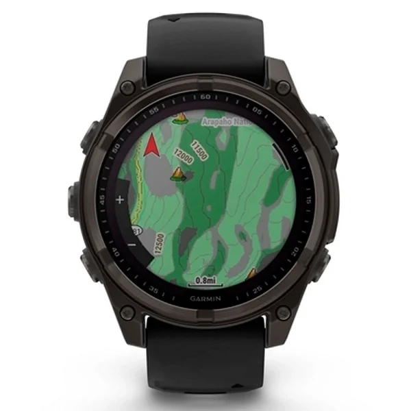 Смарт часы Garmin Fenix 8 010-02906-11 47mm Sapphire Carbon Gray DLC Titanium with Black  - фото 4