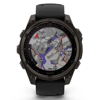 Смарт часы Garmin Fenix 8 010-02906-11 47mm Sapphire Carbon Gray DLC Titanium with Black  - фото 2