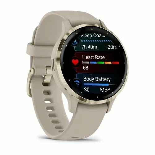 Смарт-часы Garmin Venu 3S 010-02785-02 41мм Soft Gold with French Grey  - фото 4