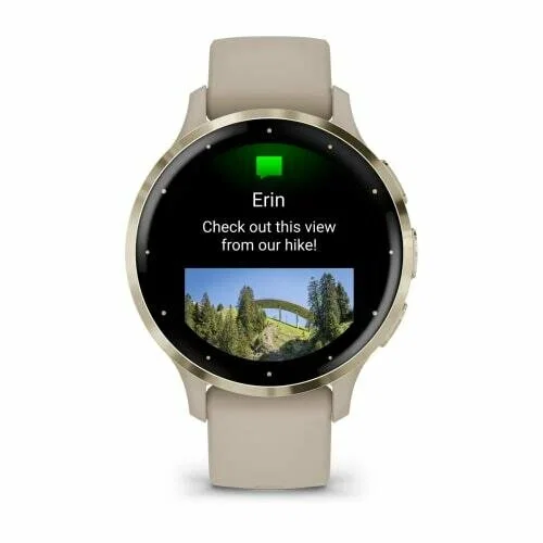 Смарт-часы Garmin Venu 3S 010-02785-02 41мм Soft Gold with French Grey  - фото 3