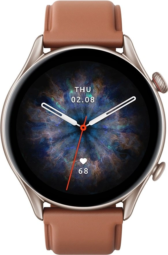 Смарт-часы Xiaomi Amazfit GTR 3 Pro Brown Leather  - фото 2