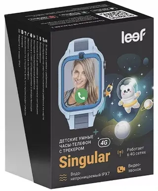 Детские часы Leef Singular 1.52" Blue  - фото 2