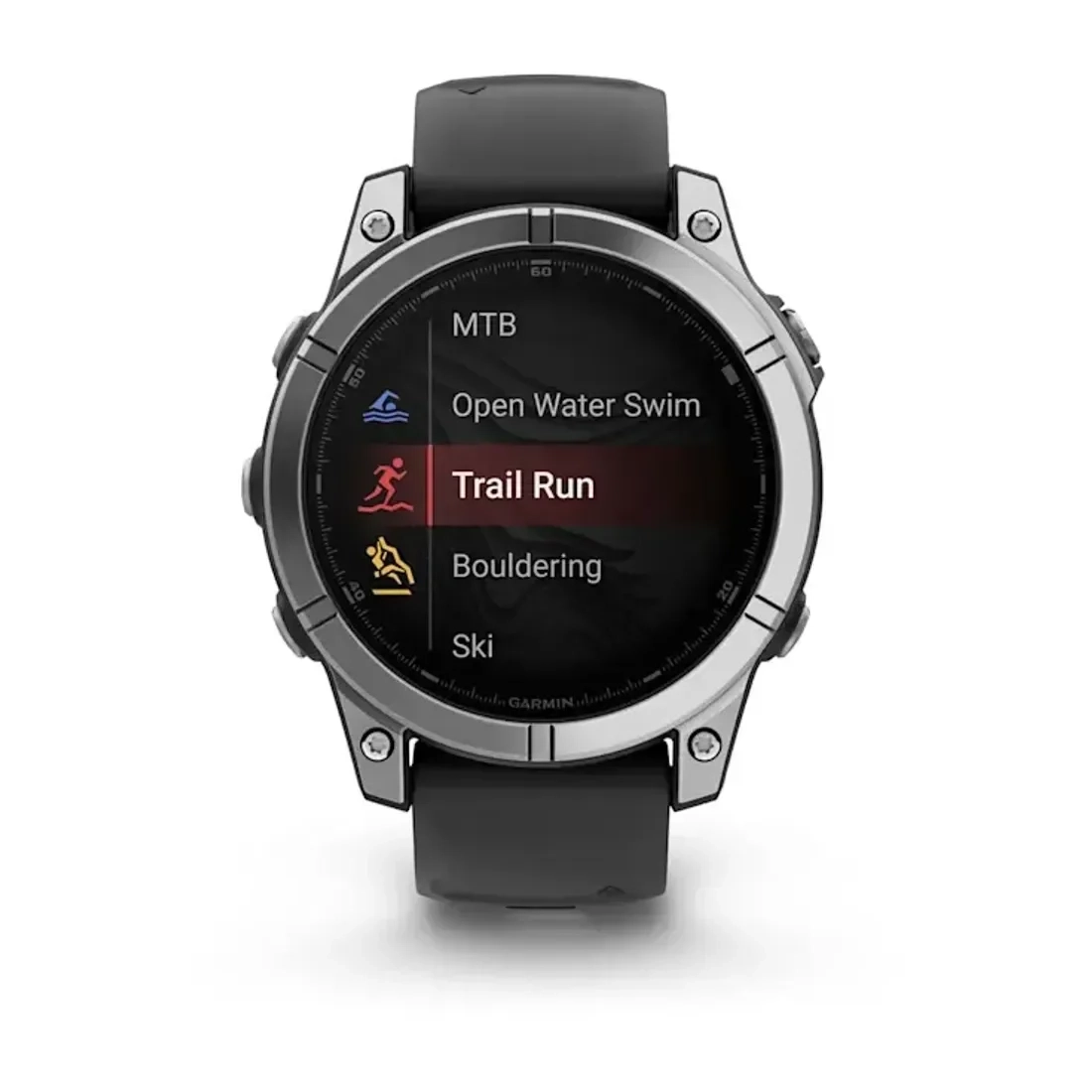 Смарт-часы Garmin Fenix E 010-03025-00 47mm Stainless Steel with Black Silicone Band  - фото 8