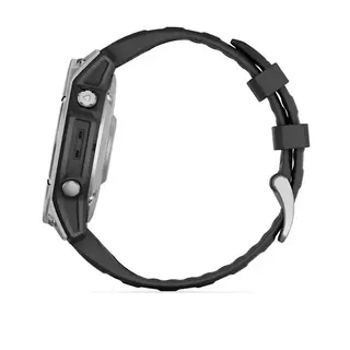 Смарт-часы Garmin Fenix E 010-03025-00 47mm Stainless Steel with Black Silicone Band  - фото 3