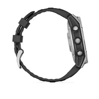 Смарт-часы Garmin Fenix E 010-03025-00 47mm Stainless Steel with Black Silicone Band  - фото 4
