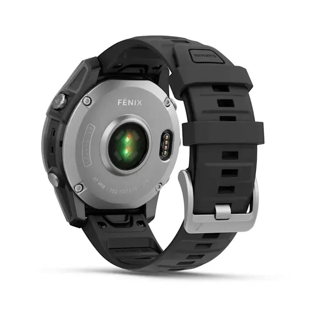 Смарт-часы Garmin Fenix E 010-03025-00 47mm Stainless Steel with Black Silicone Band  - фото 6