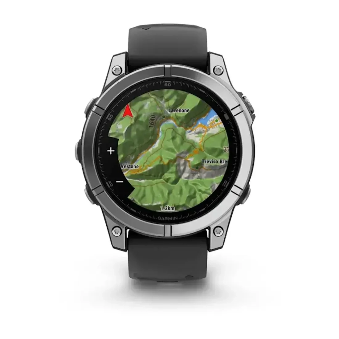 Смарт-часы Garmin Fenix E 010-03025-00 47mm Stainless Steel with Black Silicone Band  - фото 7