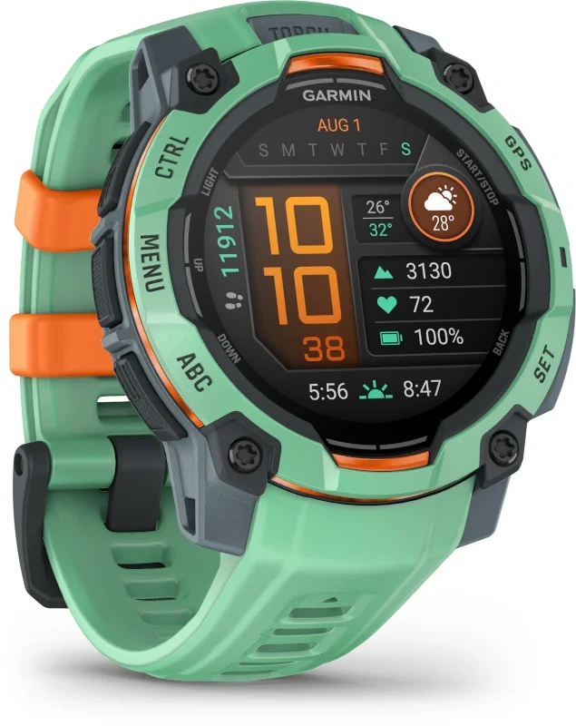 Смарт-часы Garmin Instinct 3 AMOLED 45 мм бирюзовый 