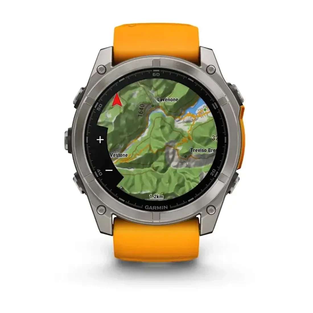 Смарт-часы Garmin Fenix 8X 010-02905-11 51mm Sapphire Titanium with Spark Orange Graphite Silicone Band  - фото 4
