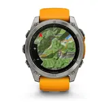Смарт-часы Garmin Fenix 8X 010-02905-11 51mm Sapphire Titanium with Spark Orange Graphite Silicone Band  - фото 4