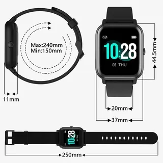 Смарт-часы Blackview R30 46мм Black 