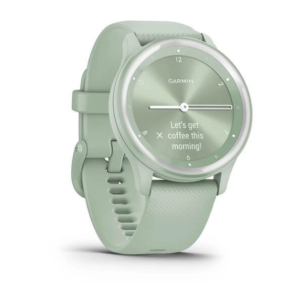 Cпортивные часы Garmin Vivomove Sport 010-02566-03 Cool Mint Case With Silver Accents  - фото 6