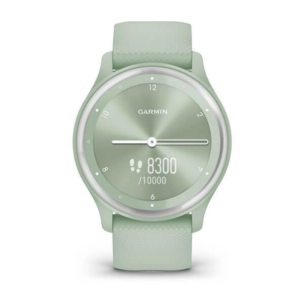Cпортивные часы Garmin Vivomove Sport 010-02566-03 Cool Mint Case With Silver Accents  - фото 3