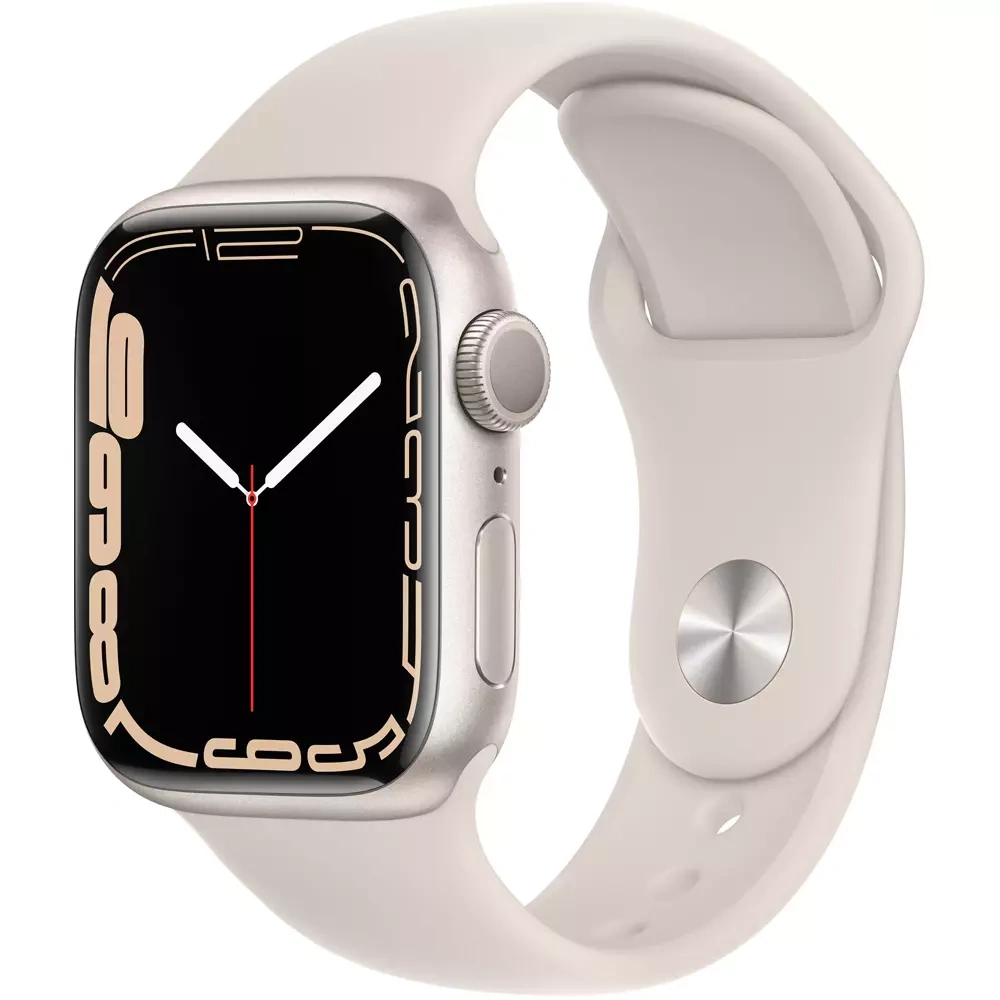 Смарт часы Apple Watch Series 7 45mm MKN63 Starlight Aluminum Case 
