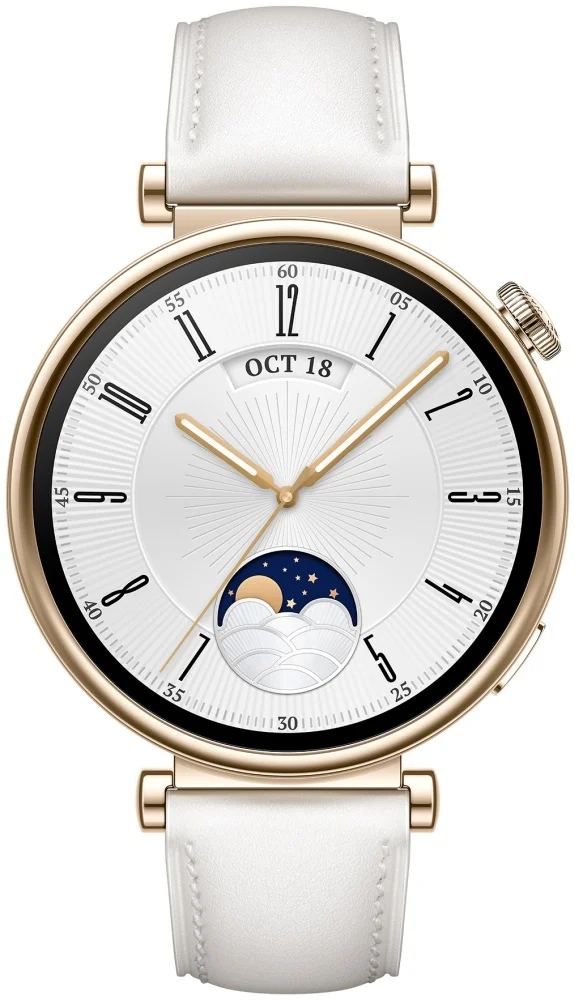 Смарт-часы Huawei Watch GT 4 41мм White Leather Strap + Подарок Наушники Huawei FreeBuds SE 2 White  - фото 4
