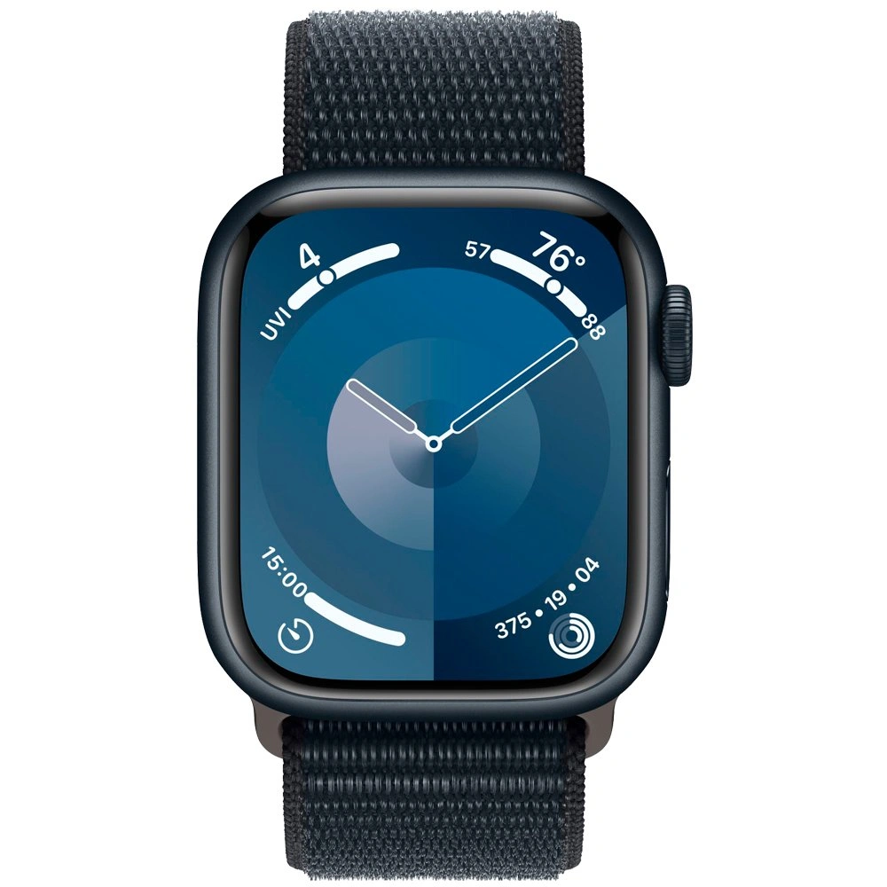 Смарт-часы Apple Watch Series 9 GPS 41mm MR8Y3 Midnight Aluminum Case with Midnight Sport Loop  - фото 3