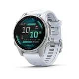 Смарт-часы Garmin Fenix 8S 010-02903-00 43mm Silver with Whitestone Silicone Band 