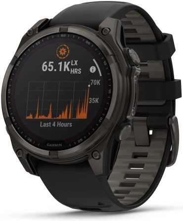 Смарт-часы Garmin Fenix 8 Solar 47 мм черный 