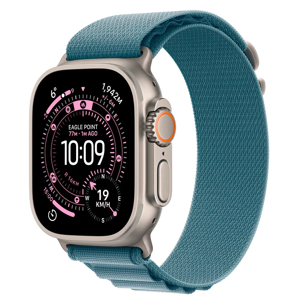 Смарт-часы Apple Watch Ultra 3&nbsp;GPS + Cellular&nbsp;49mm&nbsp;Natural Titanium Case with Light Blue Alpine Loop - Small