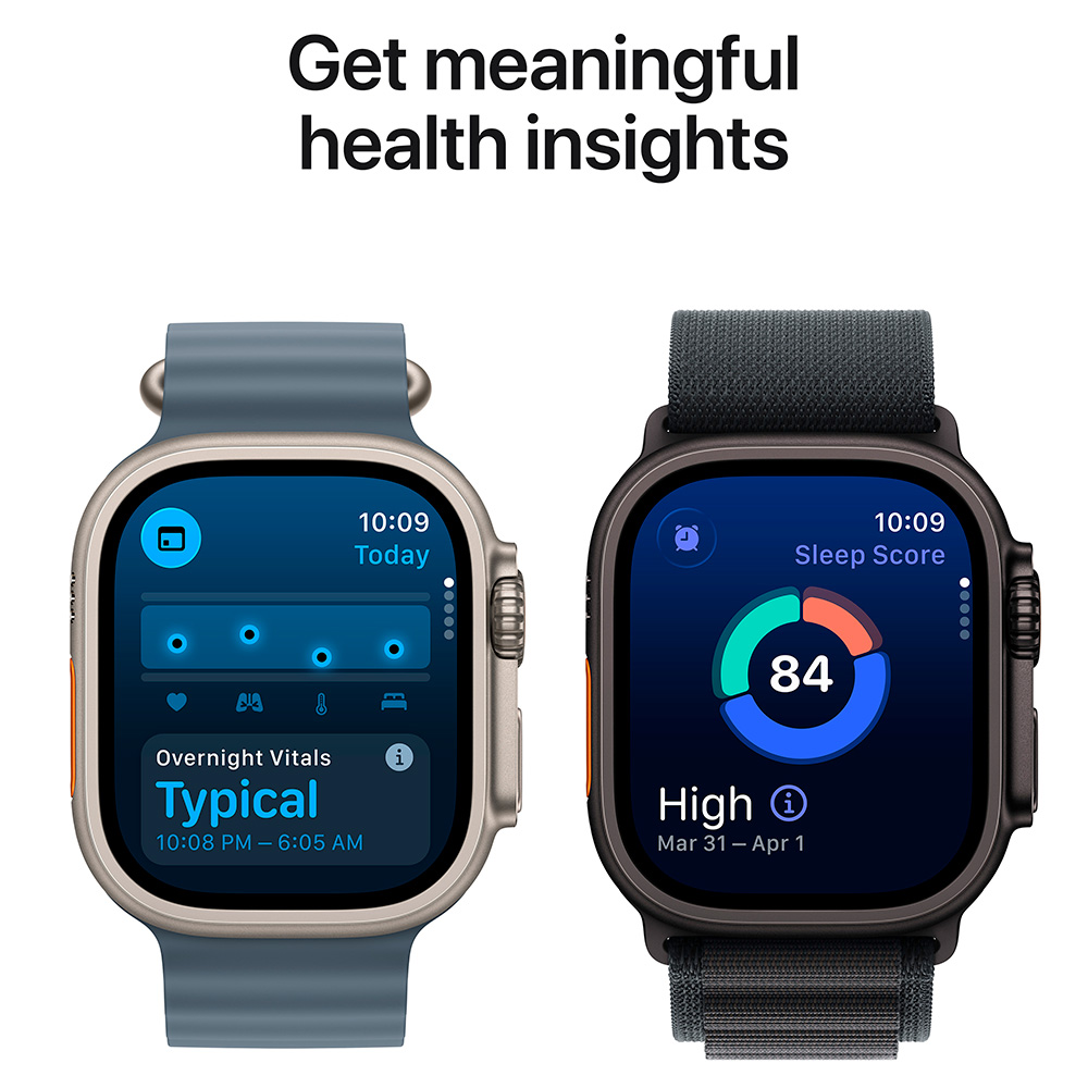 Смарт-часы Apple Watch Ultra 3&nbsp;GPS + Cellular&nbsp;49mm&nbsp;Natural Titanium Case with Blue/Bright Blue Trail Loop - S/M - фото 7