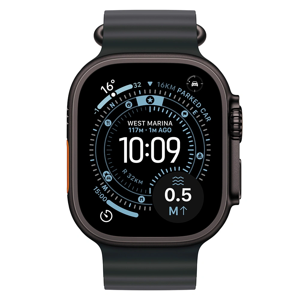 Смарт-часы Apple Watch Ultra 3 GPS + Cellular 49mm Black Titanium Case with Black Ocean Band - M/L - фото 2