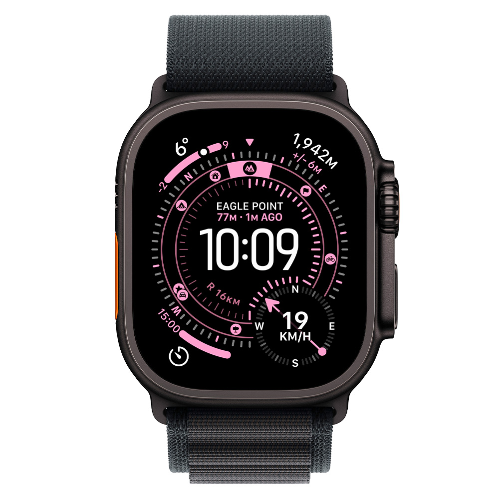 Смарт-часы Apple Watch Ultra 3 GPS + Cellular 49mm Black Titanium Case with Black Alpine Loop Large - фото 2