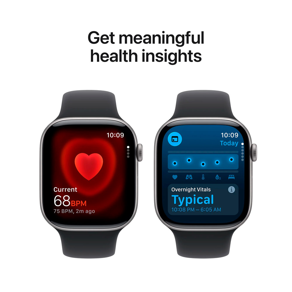 Смарт часы Apple Watch Series 11 GPS 46mm Space Grey Aluminium Case with Black Sport Band - S/M - фото 5