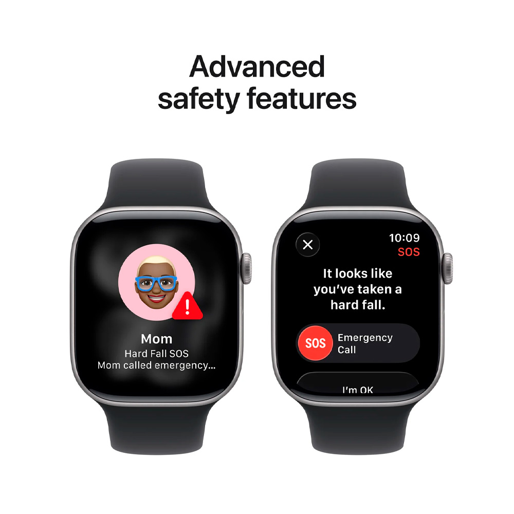 Смарт часы Apple Watch Series 11 GPS 46mm Space Grey Aluminium Case with Black Sport Band - S/M - фото 6