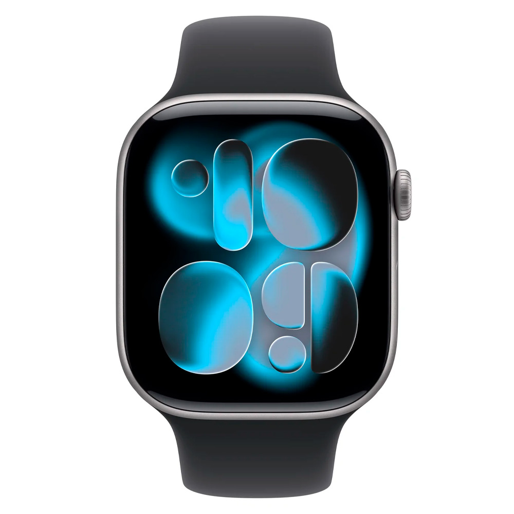 Смарт часы Apple Watch Series 11 GPS 46mm Space Grey Aluminium Case with Black Sport Band - S/M - фото 2