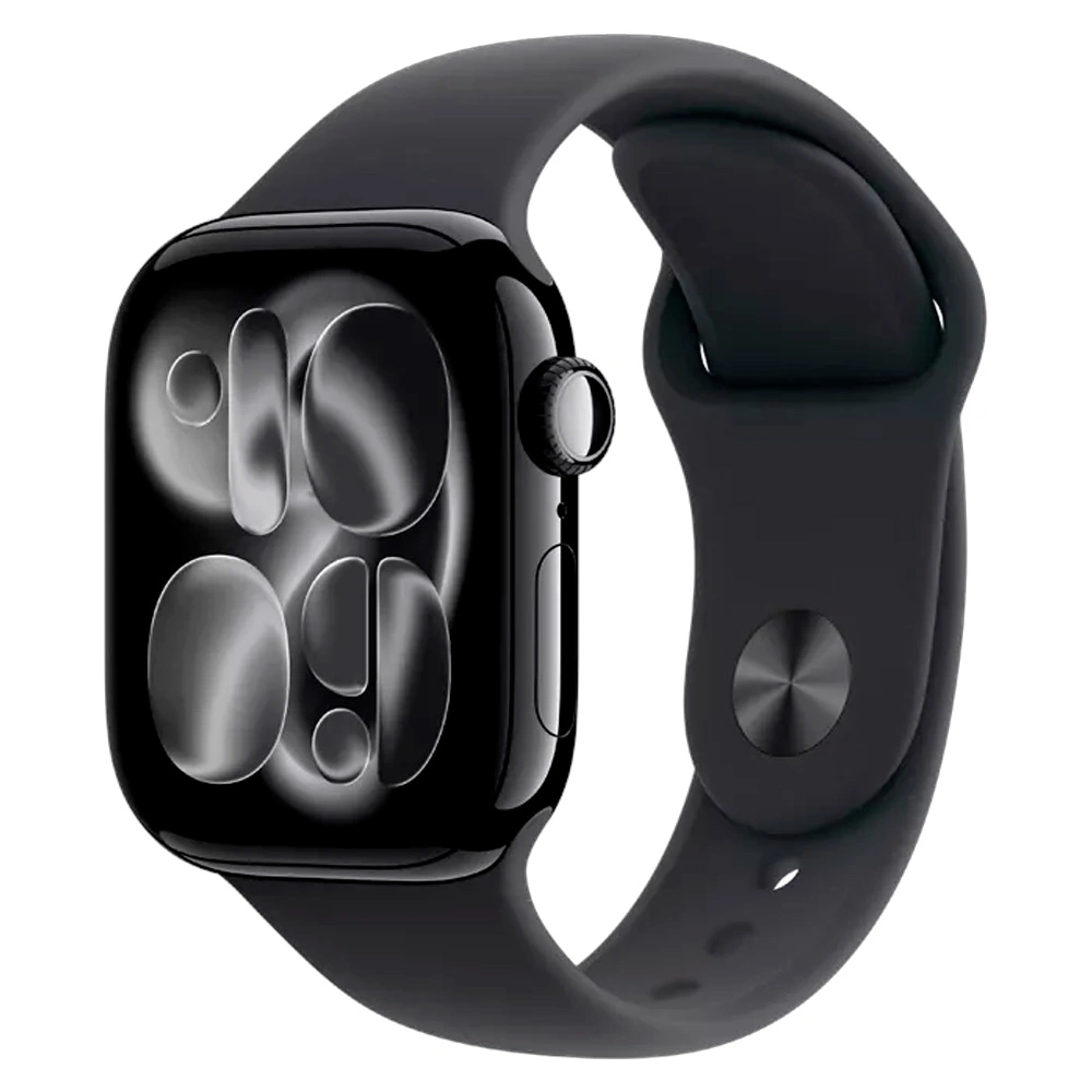 Смарт часы Apple Watch Series 11&nbsp;GPS&nbsp;46mm&nbsp;Jet Black Aluminium Case with Black Sport Band - S/M