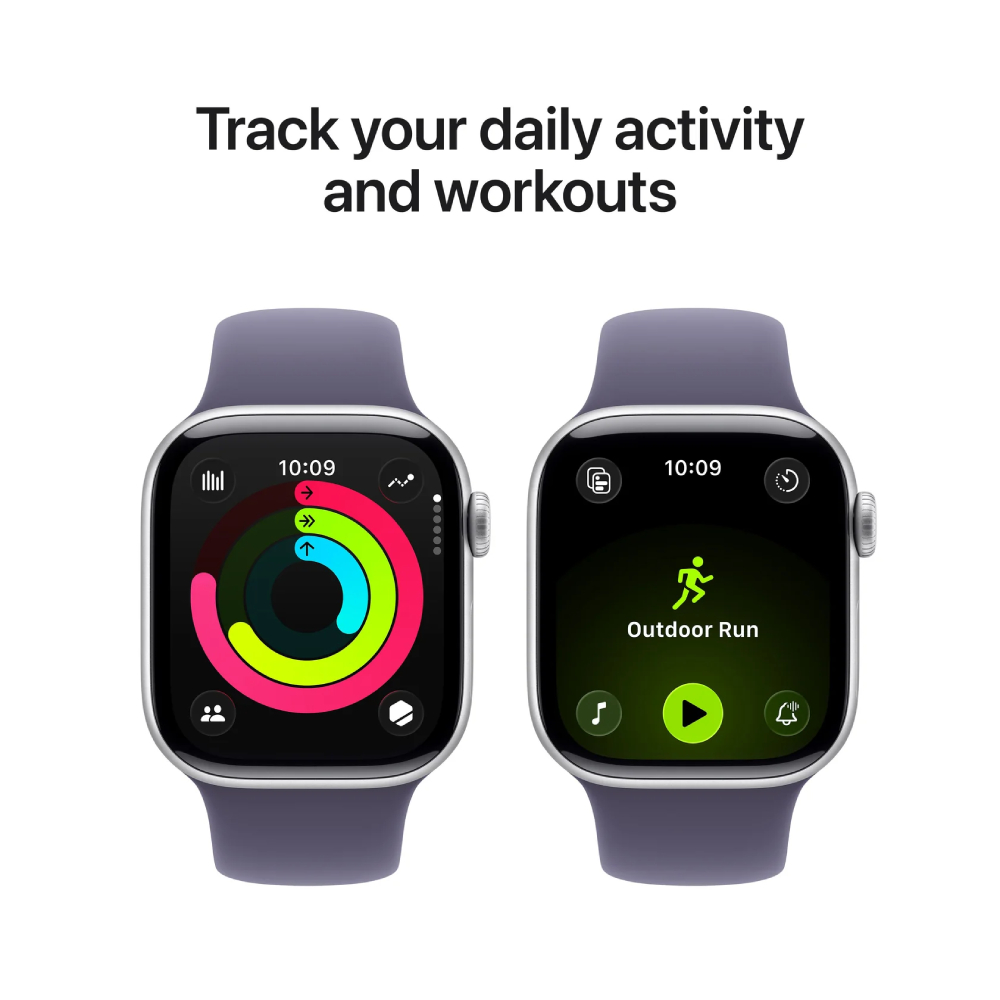 Смарт часы Apple Watch Series 11&nbsp;GPS&nbsp;42mm&nbsp;Silver Aluminium Case with Purple Fog Sport Band - S/M - фото 4