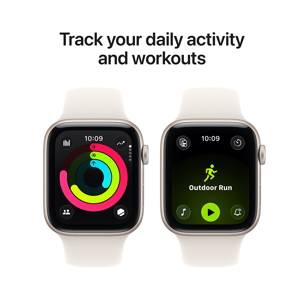 Смарт часы Apple Watch SE 3 GPS 40mm Starlight Aluminium Case with Starlight Sport Band - M/L - фото 6