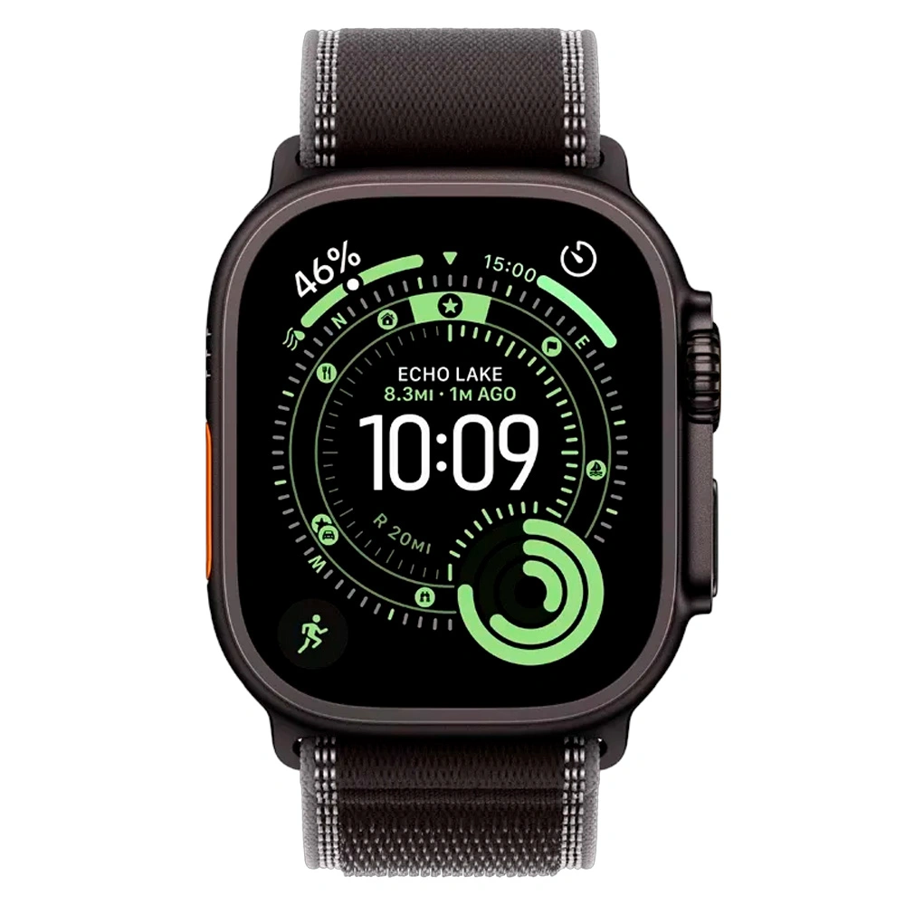 Смарт часы Apple Watch Ultra 3 GPS + Cel 49mm Black Tit Case with Black/Charcoal Trail Loop - M/L - фото 2