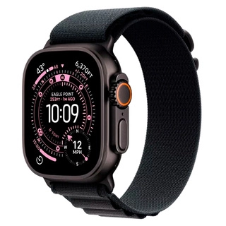Apple смарт сағаттары Watch Ultra 3 GPS + Cel 49mm Black Tit Case with Black AlpLoop - M MF0V4QR/A