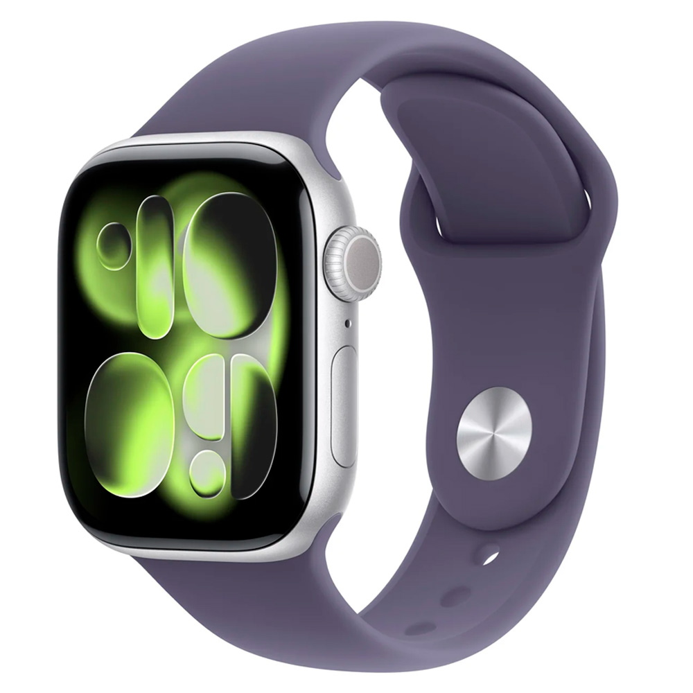 Смарт часы Apple Watch Series 11 GPS 46mm Silver Aluminium Case with Purple Fog Sport Band - M/L - фото 2