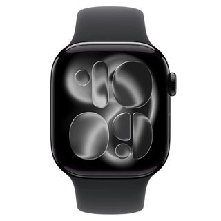 Смарт часы Apple Watch Series 11GPS42mmJet Black Aluminium Case with Black Sport Band - M/L MEQU4R - фото 2