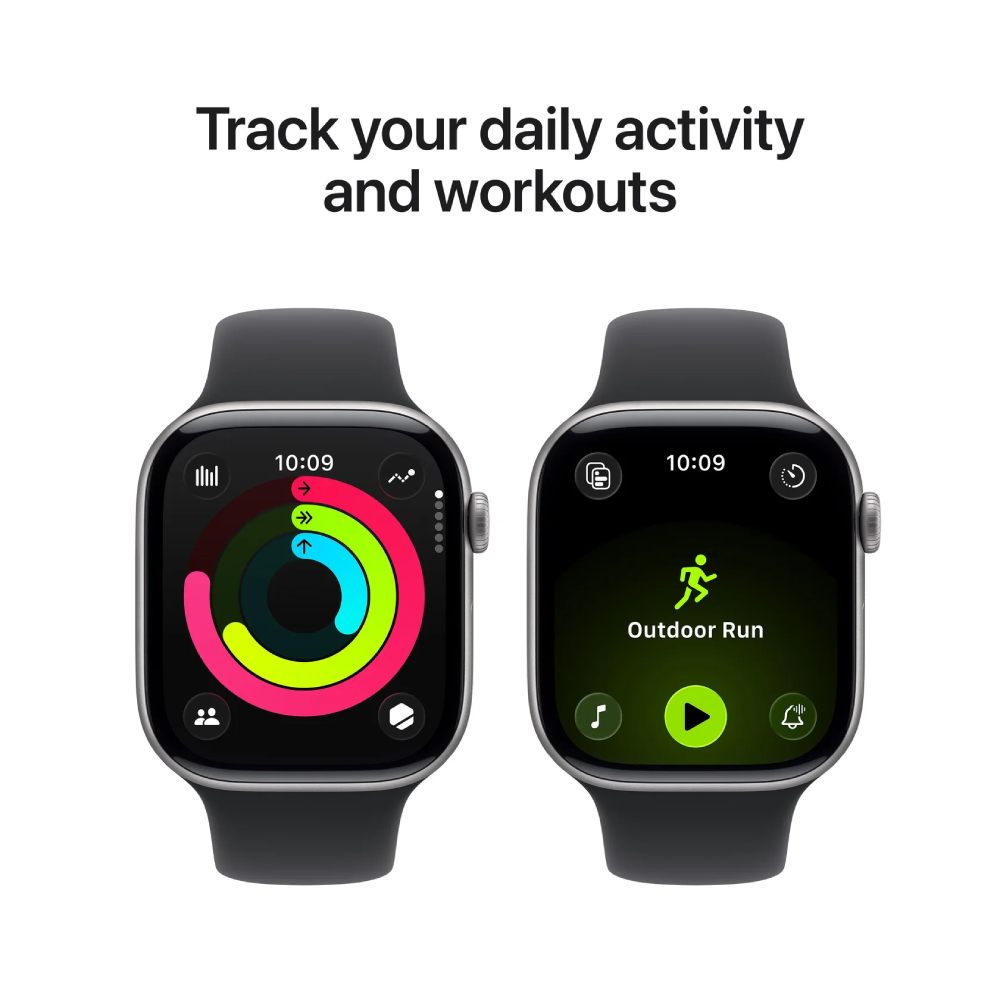 Смарт часы Apple Watch Series 11&nbsp;GPS&nbsp;42mm&nbsp;Space Grey Aluminium Case with Black Sport Band - M/L - фото 4