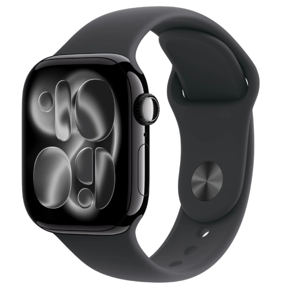 Смарт часы Apple Watch Series 11GPS42mmJet Black Aluminium Case with Black Sport Band - S/M MEQT4R