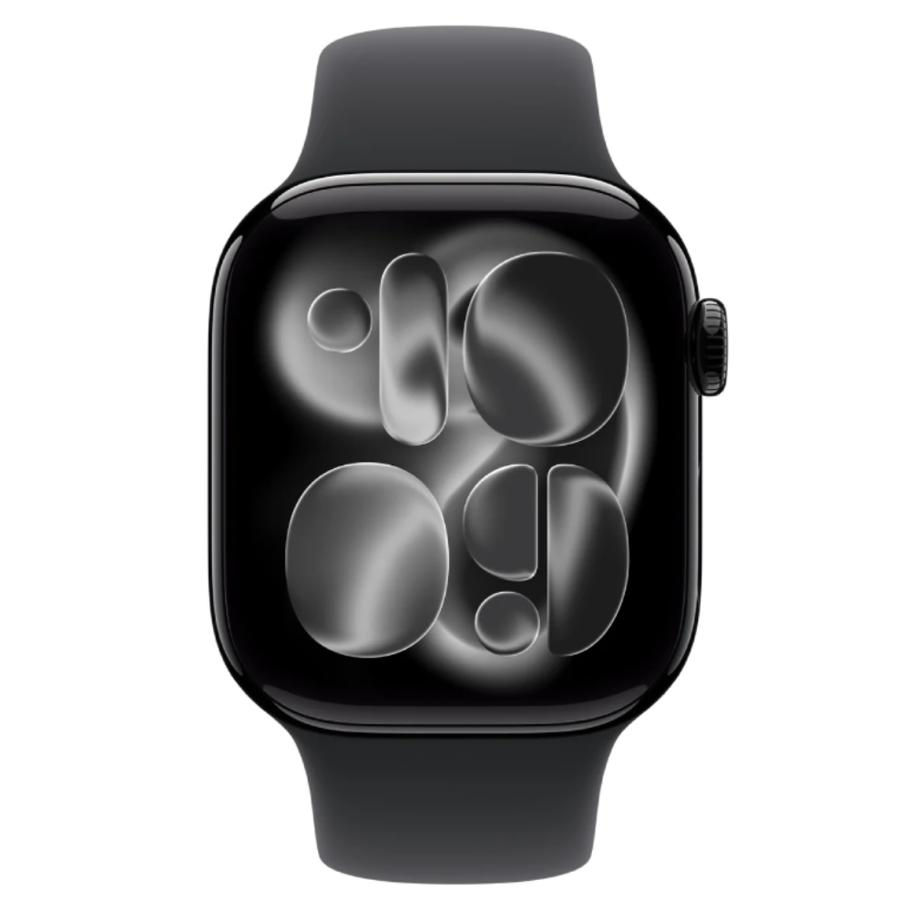 Смарт часы Apple Watch Series 11GPS42mmJet Black Aluminium Case with Black Sport Band - S/M MEQT4R - фото 2