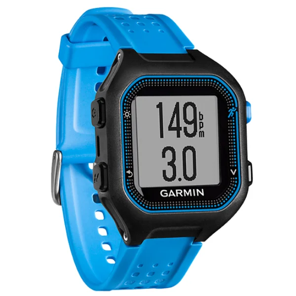 Garmin спорттық сағатттары Forerunner 25 қара -көк (010-01353-11) - фото 2