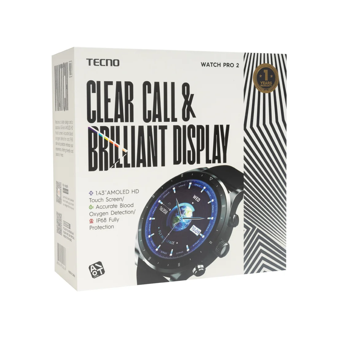 Смарт часы TECNO Watch Pro 2 WP02 Dark Grey WP02 - фото 2